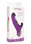 Gossip Blasters 10x Rechargeable Silicone Thrusting Rabbit Vibrator - Violet